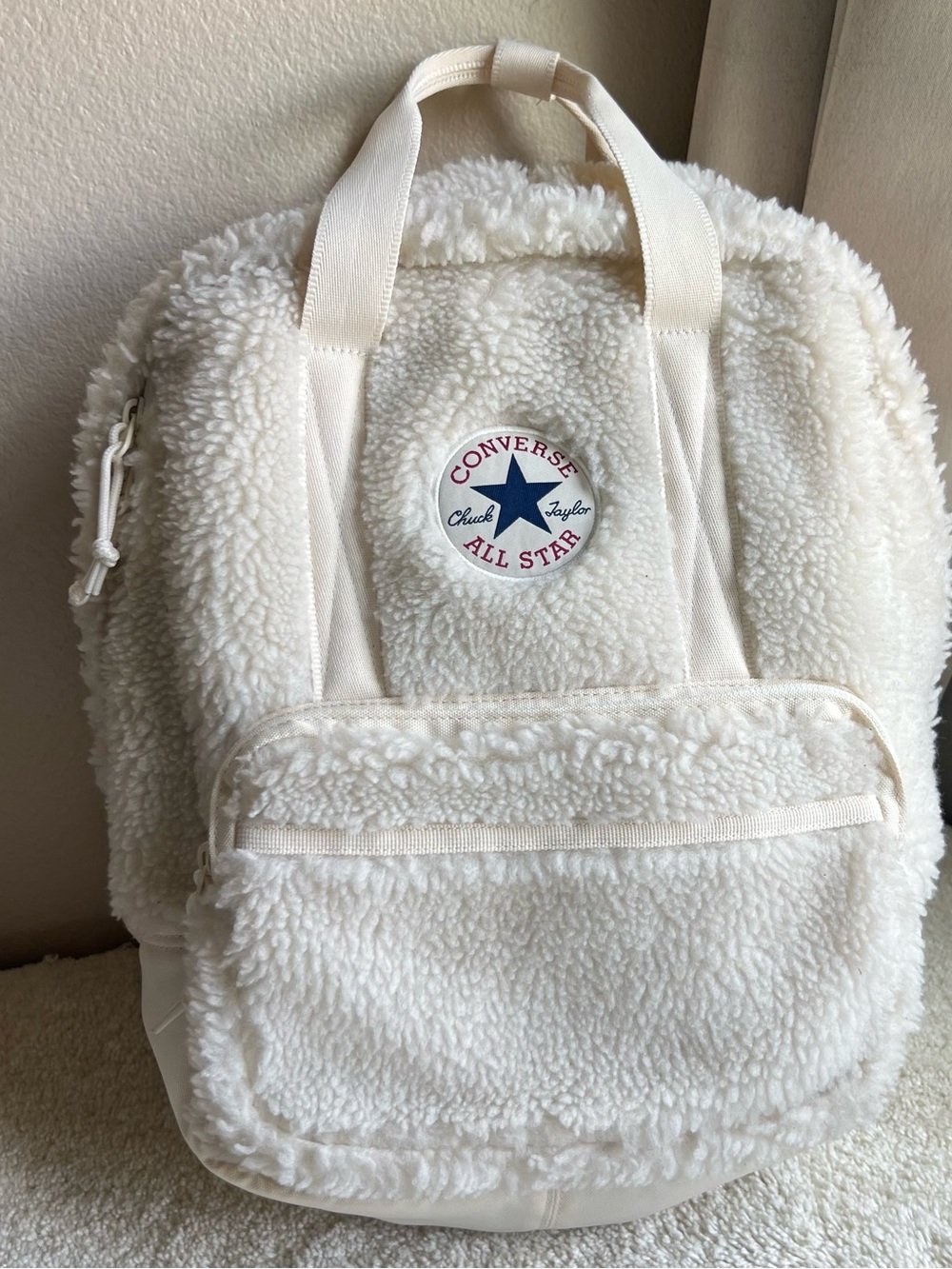 Converse Sherpa Small Square Backpack Color: Converse Egret
